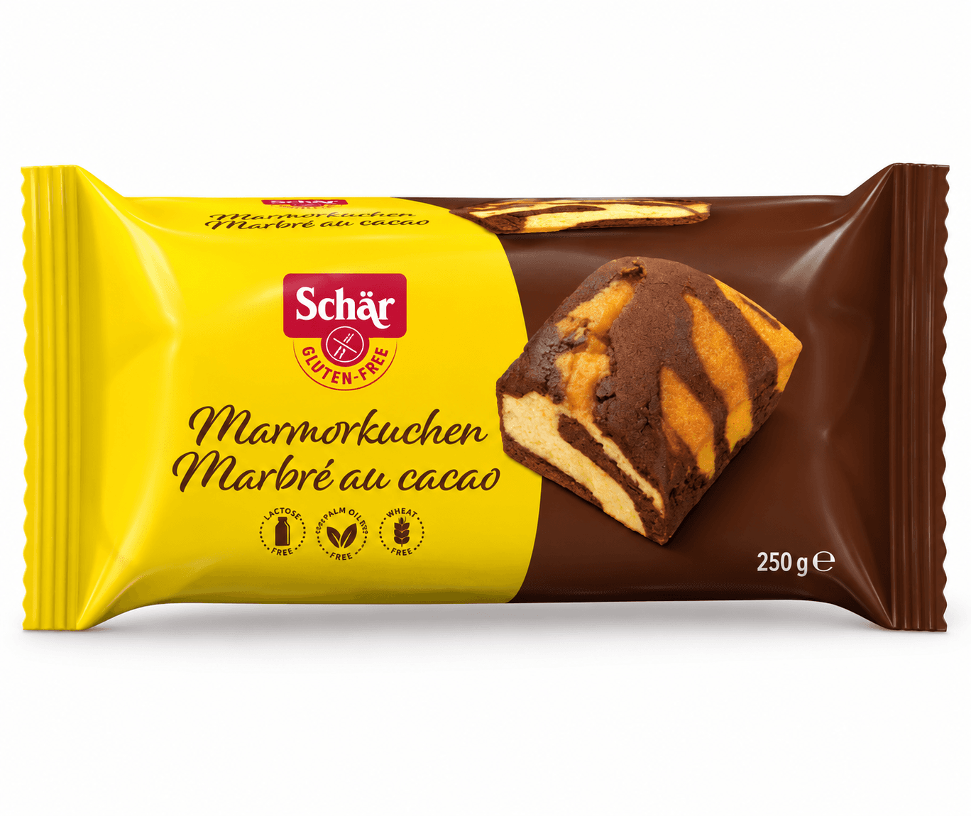 Кекс без глютену бісквітний какао-ванільний MARMORKUCHEN 250g - зображення 1