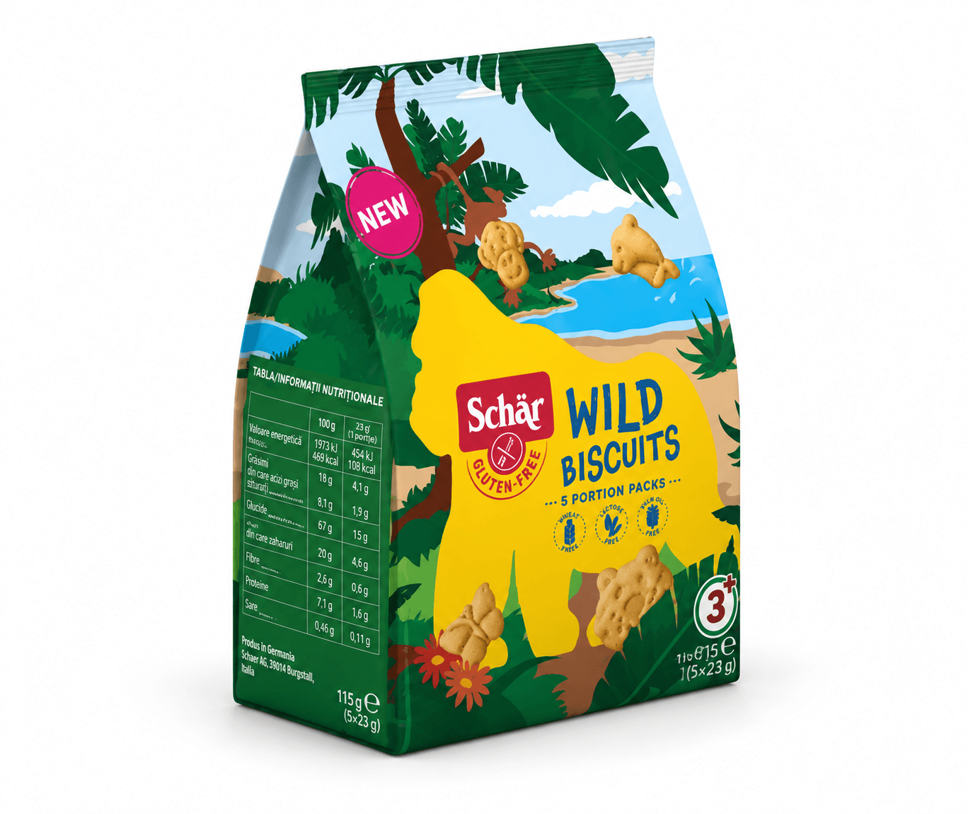 Печиво без глютену дитяче звірята WILD BISCUITS 115g