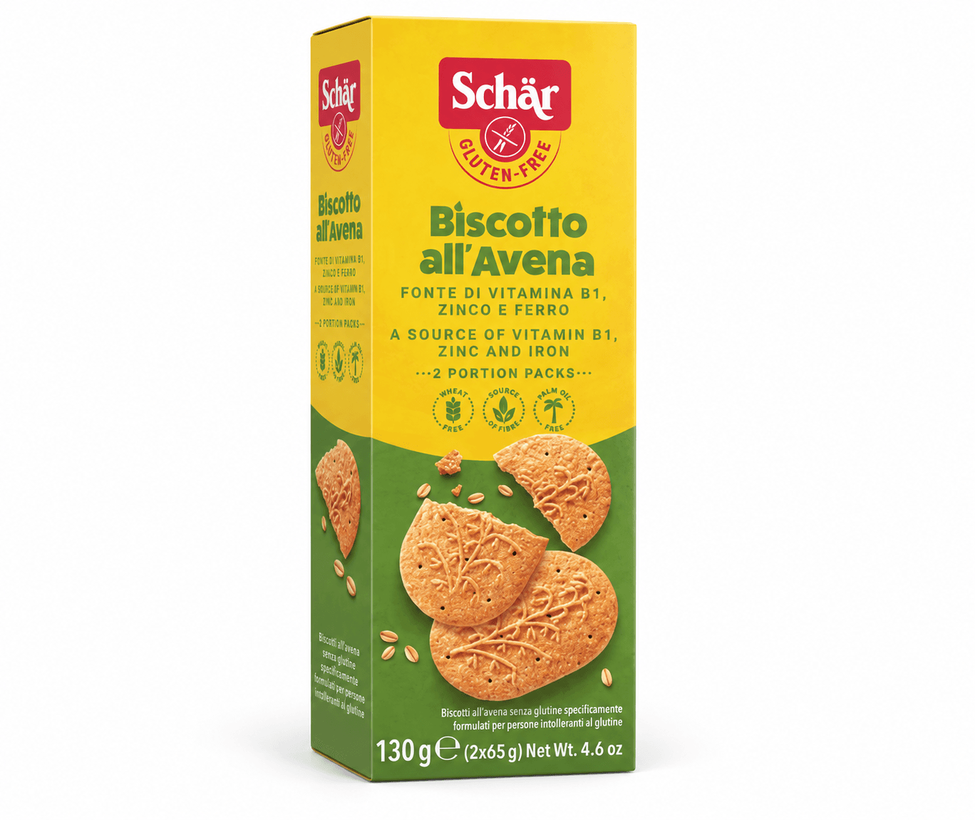 Вівсяне печиво без глютену AVENA - OAT BISCUITS 130g - зображення 1