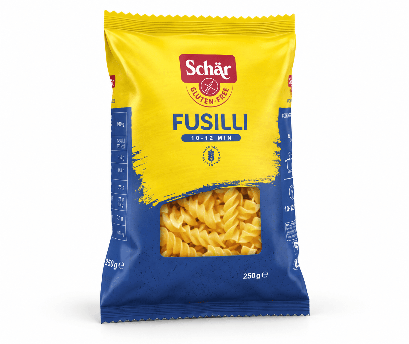 Паста без глютену з кукурудзи і рису PASTA FUSILLI 250g
